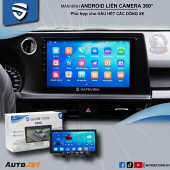 MÀN HÌNH ANDROID LIỀN CAMERA 360° SAFEVIEW S8