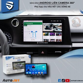 MÀN HÌNH ANDROID LIỀN CAMERA 360° SAFEVIEW S8