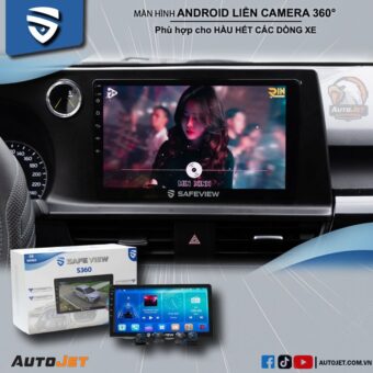 MÀN HÌNH ANDROID LIỀN CAMERA 360° SAFEVIEW S8