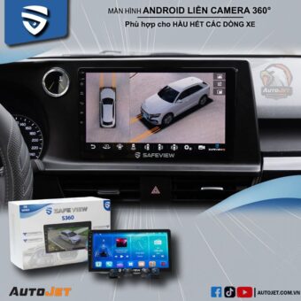 MÀN HÌNH ANDROID LIỀN CAMERA 360° SAFEVIEW S8